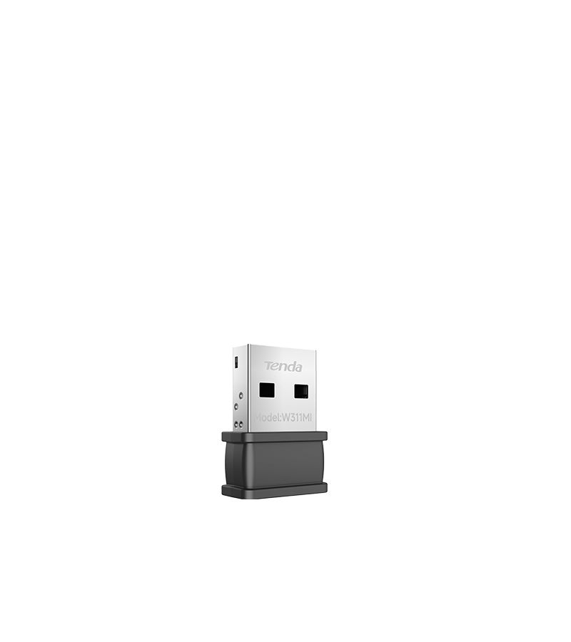 ADAPTOR RETEA Tenda AX300, extern wireless 2.4 GHz, USB 2.0 port,300 Mbps, antena interna x 1