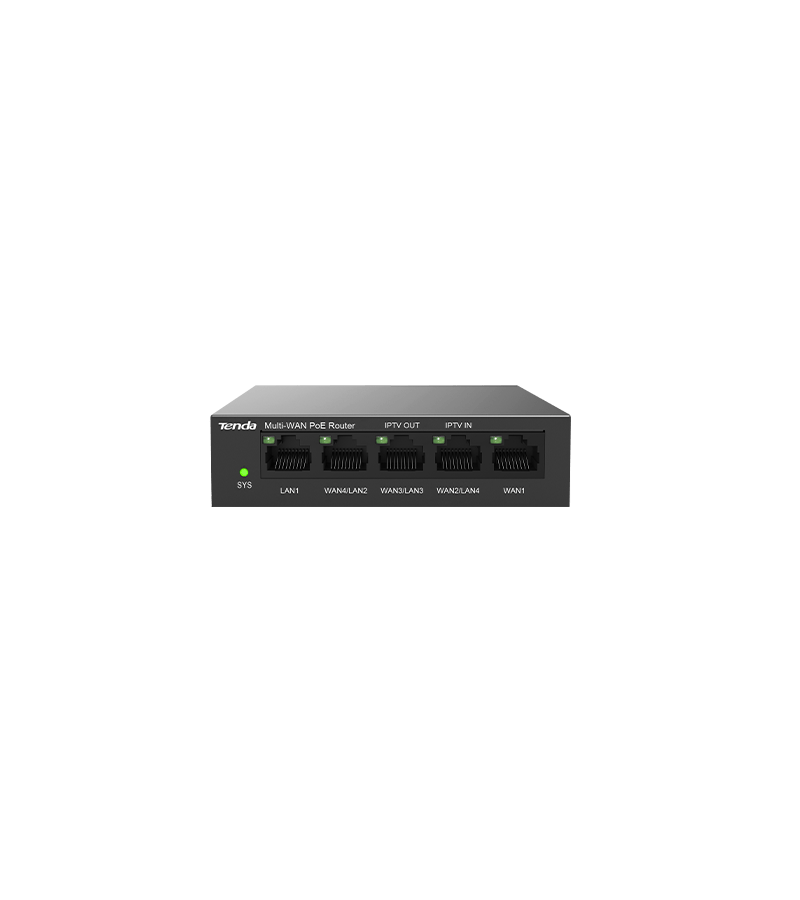 ROUTER Tenda PoE max 30W port, 5 porturi LAN/WAN Gigabit, carcasa metalica rackabil