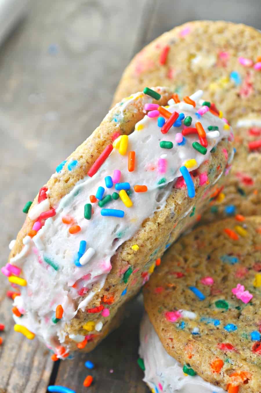 Check out our inspiring food photos, travel tips and cookbooks. Vegan Birthday Cake Ice Cream Sandwiches - Rabbit and Wolves