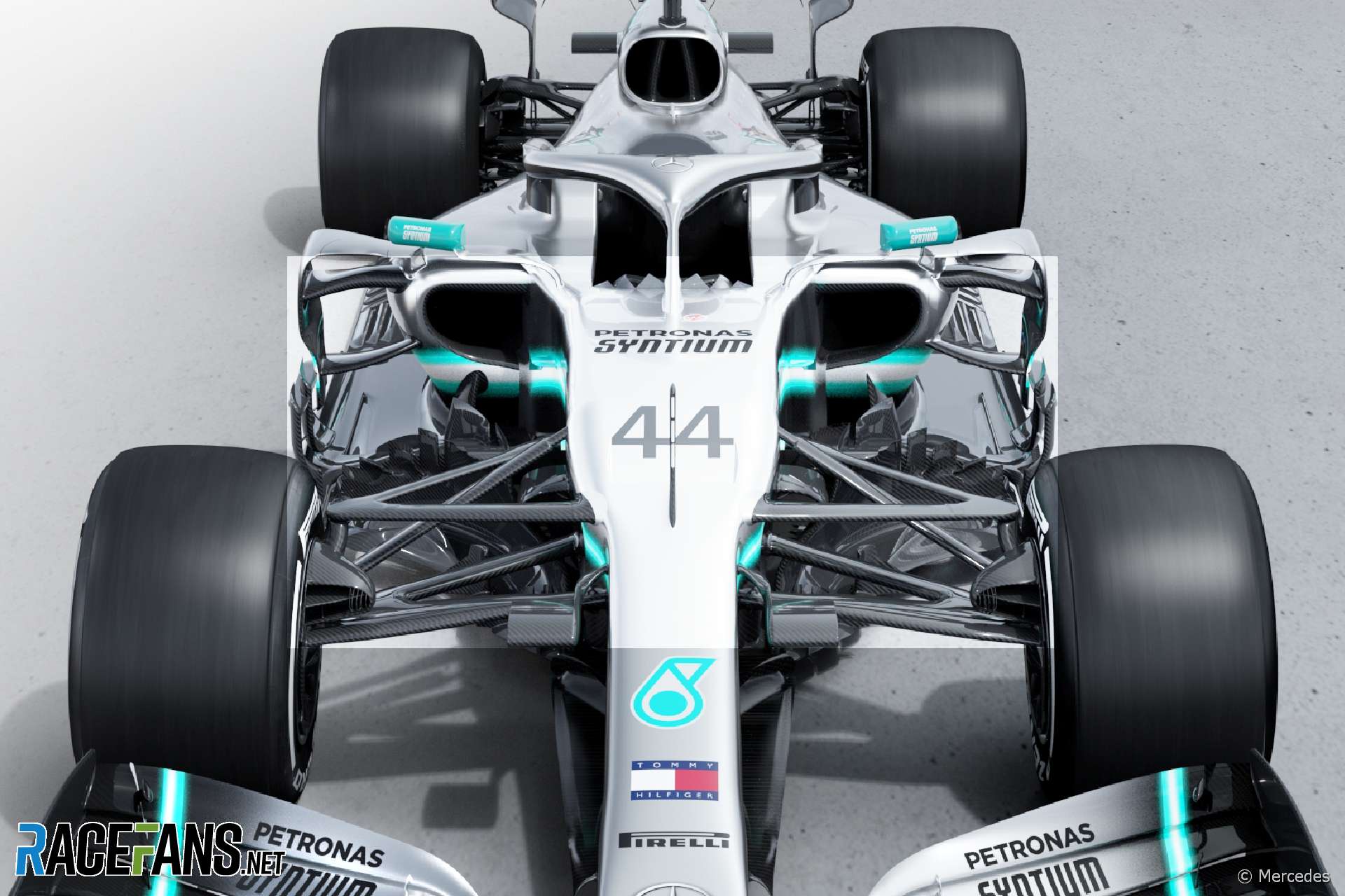 First Pictures Mercedes W10 Revealed Racefans