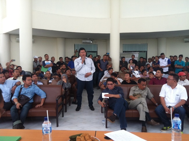 Suasana pertemuan para pengusaha dengan DSDAP Banten