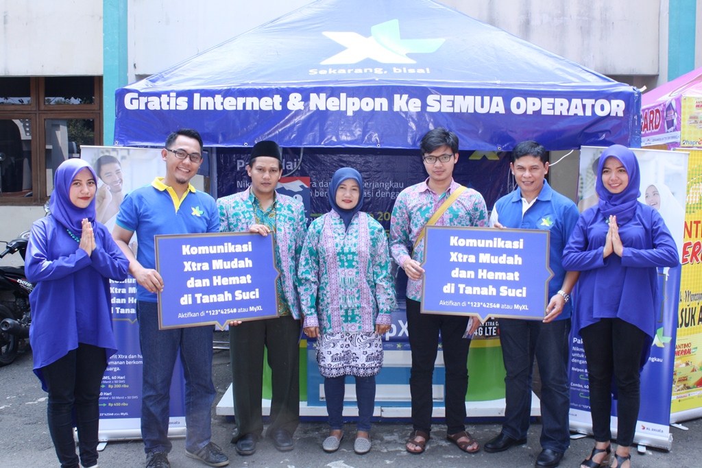 XL Layani Jamaah Haji di Asrama Haji Pondok Gede dan Bekasi