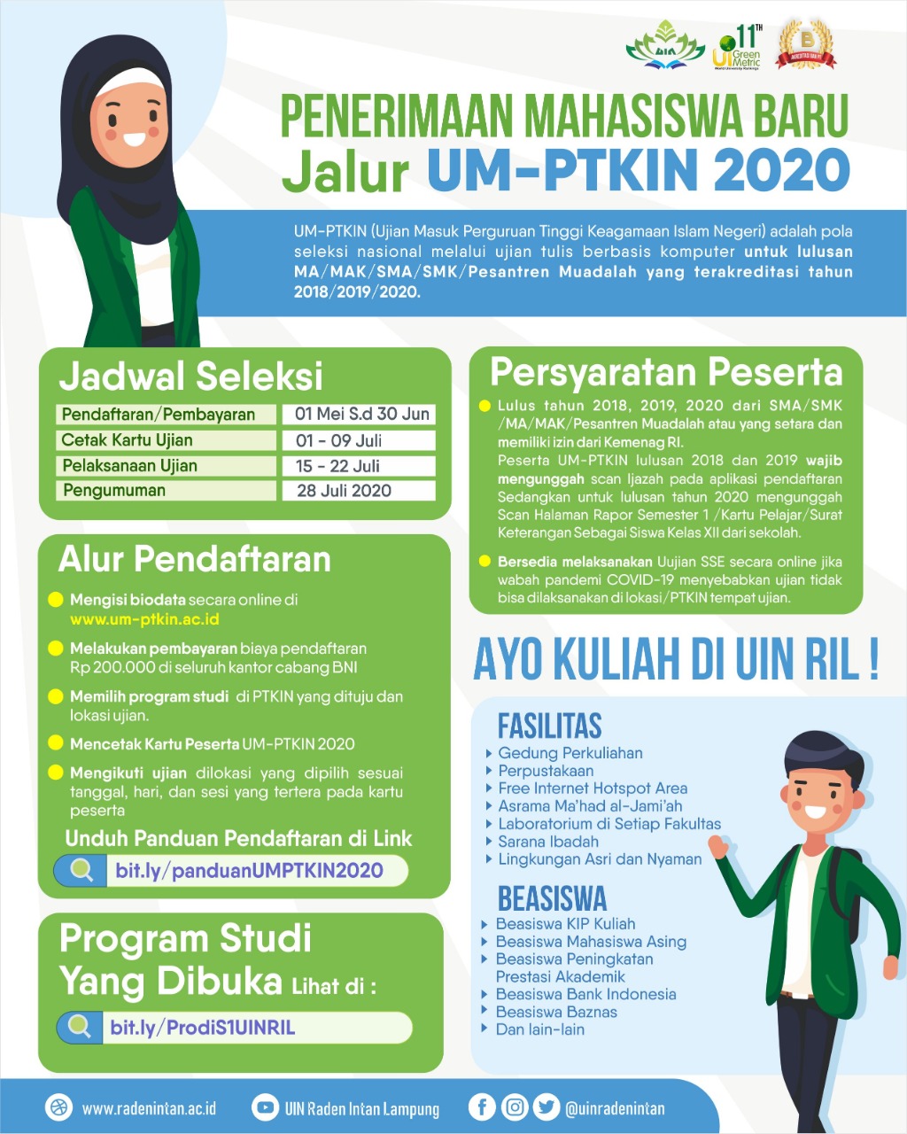 Pada ketika ini uin raden intan lampung menyelenggarakan pendidikan pada. Info Umptkin Universitas Islam Negeri Raden Intan Lampung Uin Raden Intan Lampung