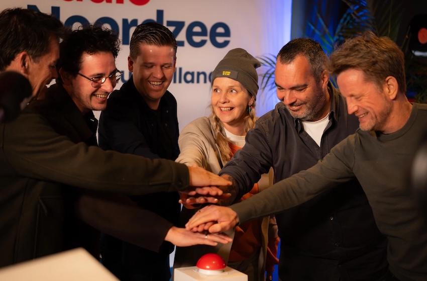 Radio Noordzee kündigt UKW-Start an (Quelle: radionoordzee.nl, Screenshot: RadioBlog.eu)