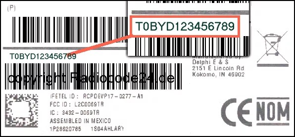 Unlock Auto Radio Code geeignet für APTIV Iveco NIS