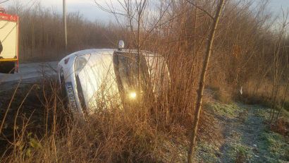 FOTO – Județul CONSTANȚA: Accident rutier grav. O persoană încarcerată