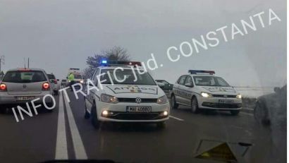 FOTO: Accident rutier pe DN3, între Constanța și Valu lui Traian