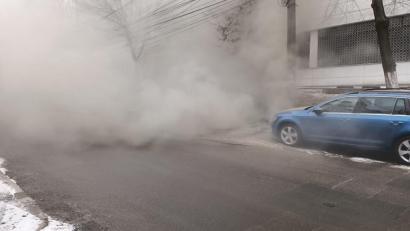 TULCEA: Conductă de gaze fisurată. Circulația a fost oprită în zonă