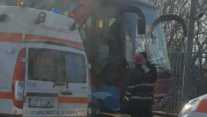 CONSTANȚA/FOTO: Accident provocat de un autocar intrat pe contrasens pe bulevardul IC Brătianu