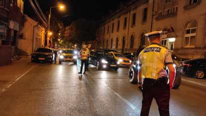 CONSTANȚA: Filtrele Poliției Rutiere de noaptea trecută au scos din trafic zeci de șoferi drogați sau băuți