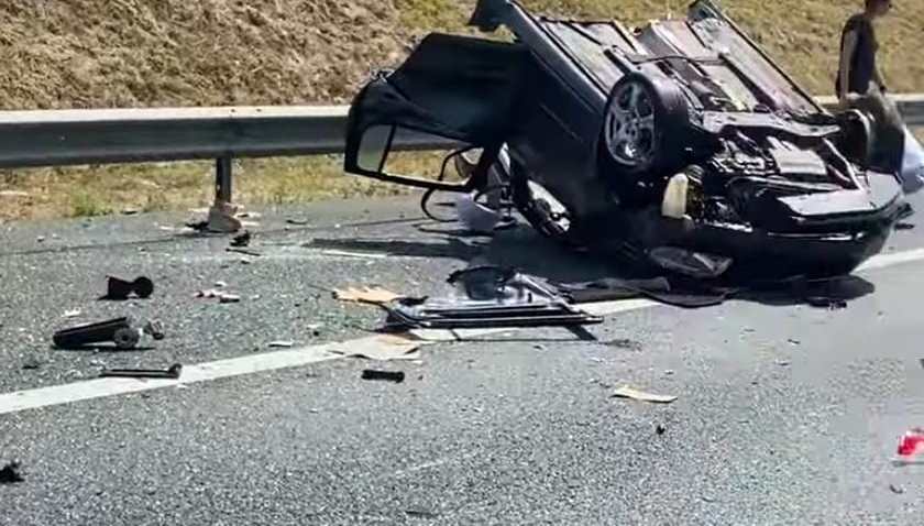 Accident grav pe A2. Trei autoturisme implicate
