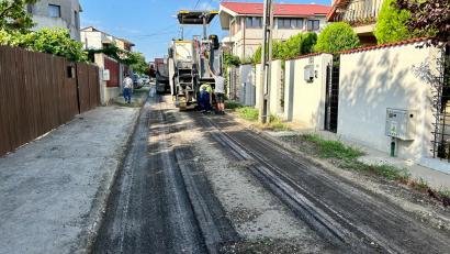 PALAZU MARE: Se lucrează la carosabilul de pe strada Barbu Catargi. Circulaţia este restricţionată total în zonă
