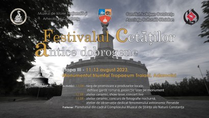„Festivalului cetăților antice dobrogene“ – Cel mai mare show de lasere din această vară, la Monumentul Tropaeum Traiani