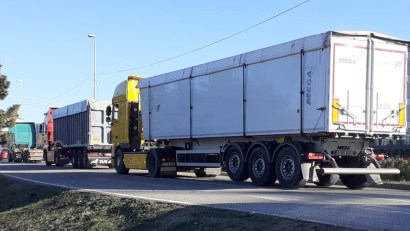 Transportatorii din toată țara, inclusiv din Constanța, au protestat astăzi