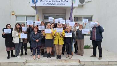 Proteste la Direcţia de Sănătate Publică din Constanța