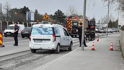 CONSTANȚA: Intervenție pe B-dul Aurel Vlaicu, unde o conductă de gaz ar fi fost avariată