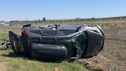 MURFATLAR: Accident rutier între două autoturisme. Trei persoane, inclusiv un bebeluș, au ajuns la spital