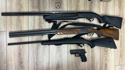 CONSTANŢA: Dosare penale în cadrul unei acţiuni a poliţiştilor pentru verificarea legalității deținerii unor categorii de arme