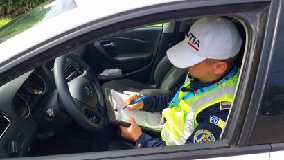 Un șofer băut care conducea un ansamblu auto pe autostrada A4, scos din trafic de polițiștii constănțeni