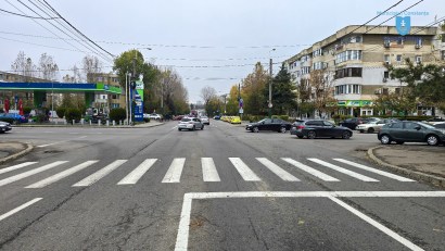 S-au amânat lucrările de amenajare a sensului giratoriu de la intersecția Șoselei Mangalia cu strada Caraiman