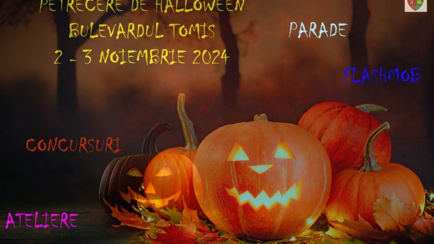 Petrecere de Halloween pe bulevardul Tomis din Constanța, la final de săptămână