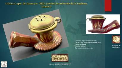 AUDIO | O pipă ceramică produsă în atelierele din Tophane, Istanbul, poate fi admirată virtual pe site-ul MINAC