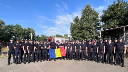 Militarii români participă, în Franța, la un modul național specializat de stins incendii de pădure