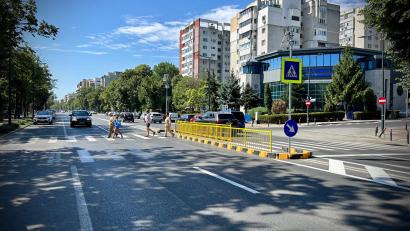 CONSTANȚA: Trecere de pietoni cu scuar pe b-dul Alexandru Lăpușneanu, la intersecția cu strada Suceava