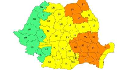 Dobrogea continentală, sub avertizare meteorologică Cod portocaliu de instabilitate atmosferică accentuată