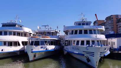TULCEA: Cota Dunării a ajuns la 18 centimetri. Ce se întâmplă cu navele operate de Navrom Delta