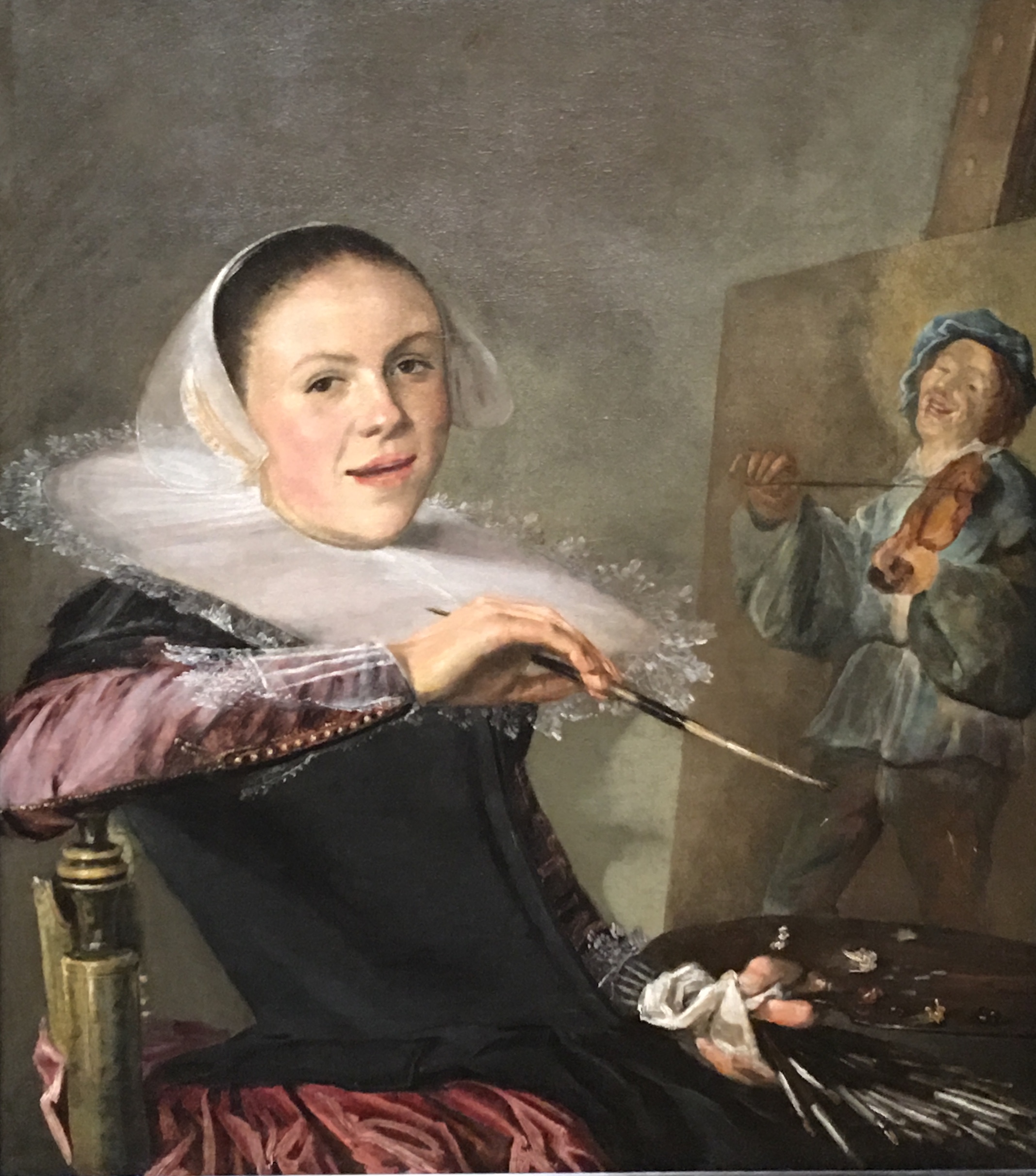 Judith Lyster, self portrait