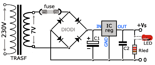 Alimentatore Stabilizzato 5v Corrente Da 1 A 5 A