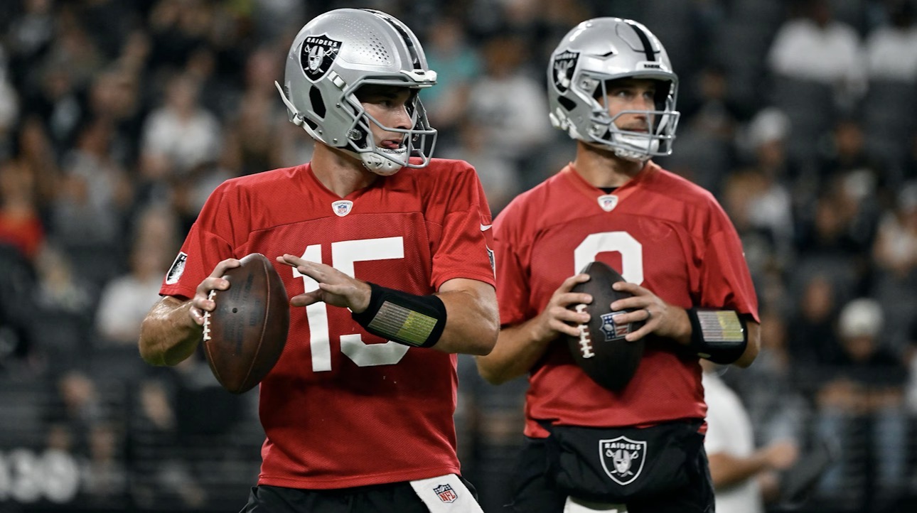 Raiders quarterbacks Mendoza and Cousins