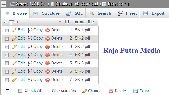 Membuat Script Download File Dengan PHP MySQL | Tutorial