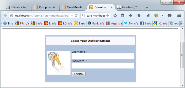 Cara Membuat Script Login Multiuser dengan PHP dan MySQL | Tutorial