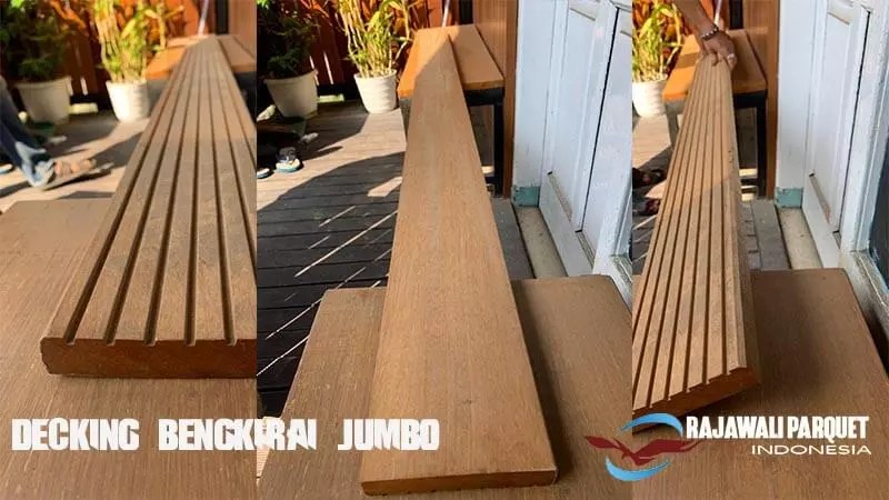Jual decking kayu bengkirai ukuran jumbo