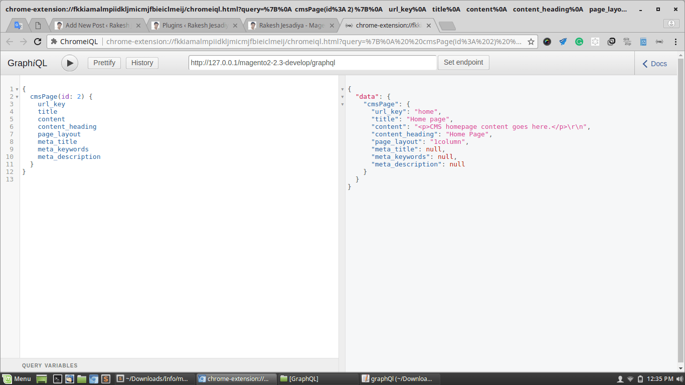 GraphQL in Magento 2. Rakesh Jesadiya