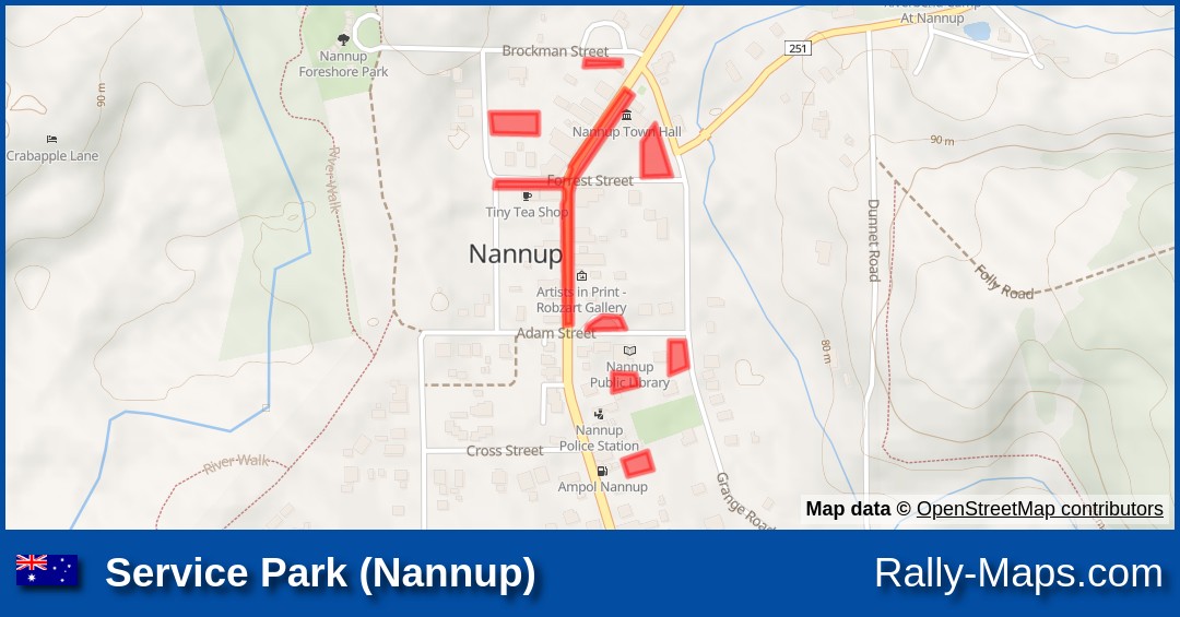 Service Park Nannup Stage Map Forest Rally 2018 ARC Rally Forest Rally 2018 Service Park Nannup Fb 