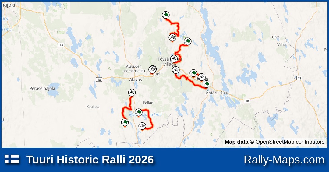 Maps Tuuri Historic Ralli 2026 HRT Rally Com 2026 Fb.