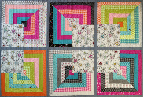 Spring Bloom Modern Quilt Handmade
