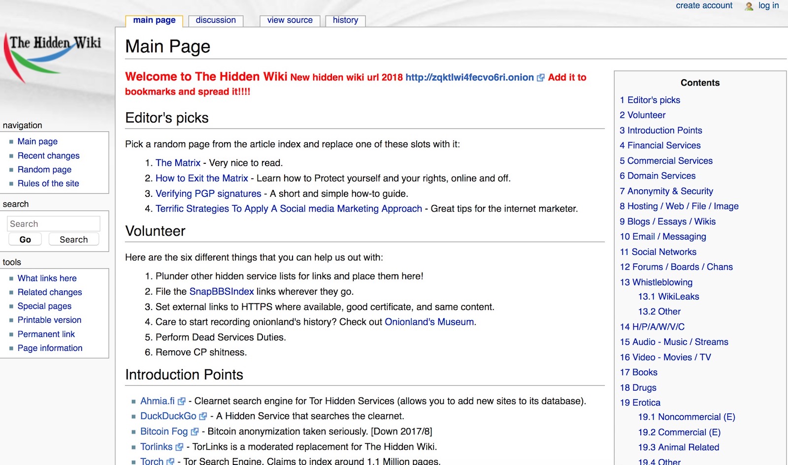 The Hidden Wiki .onion RandomBrick.de