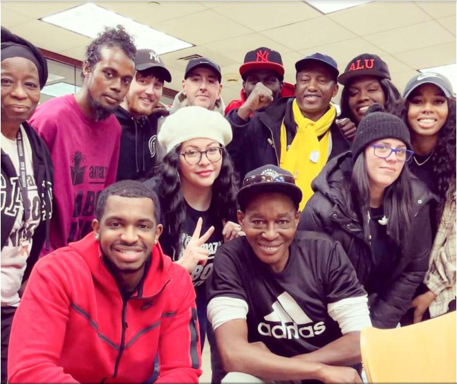 ALUwins Workers at JFK8, Amazon’s fulfillment center in Staten Island, New York, celebrate January 11 National Labor Relations Board decision overruling Amazon’s objections and certifying the victory of the Amazon Labor Union (ALU) in last spring’s representation election. (Photo: ALU)