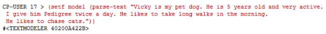 Building a Model from Text