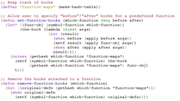 Managing Function Hooks