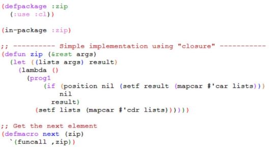 Closure-based Implementation