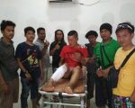 Pelaku pencurian dilumpuhkan polisi setelah berusaha kabur | Foto : Ist