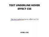Css Underline Text On Hover With Animation Rare Programmer