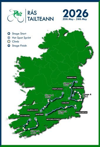R S Tailteann 2025 R S Tailteann Route Map 2026 