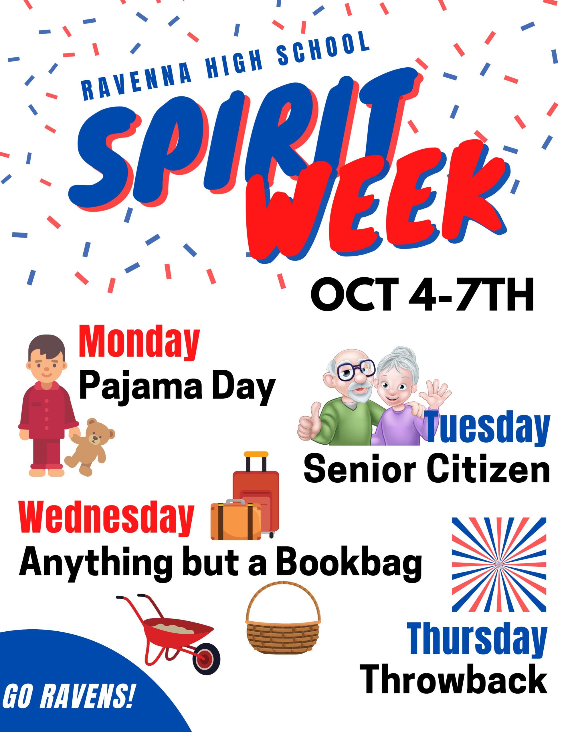 We will have a fun filled day with hot chocolate and treats for our . Rhs Spirit Week Flyer Ravenna City Schools Ohio