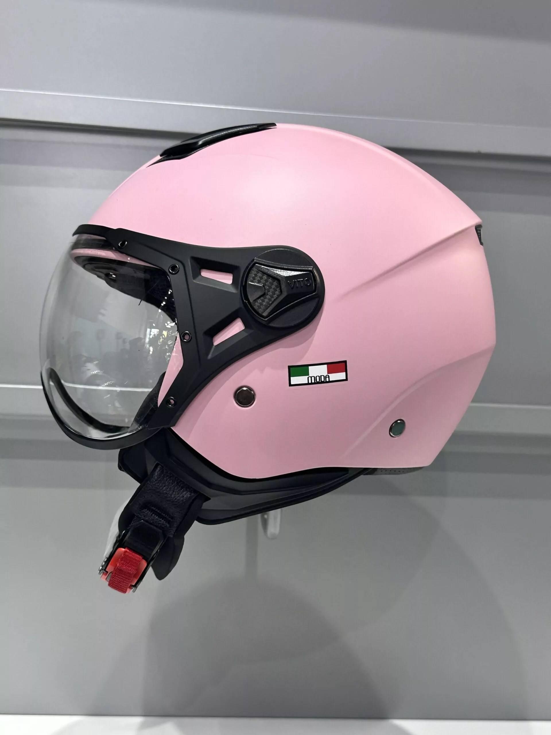 VITO JET MODA helm Mat roze